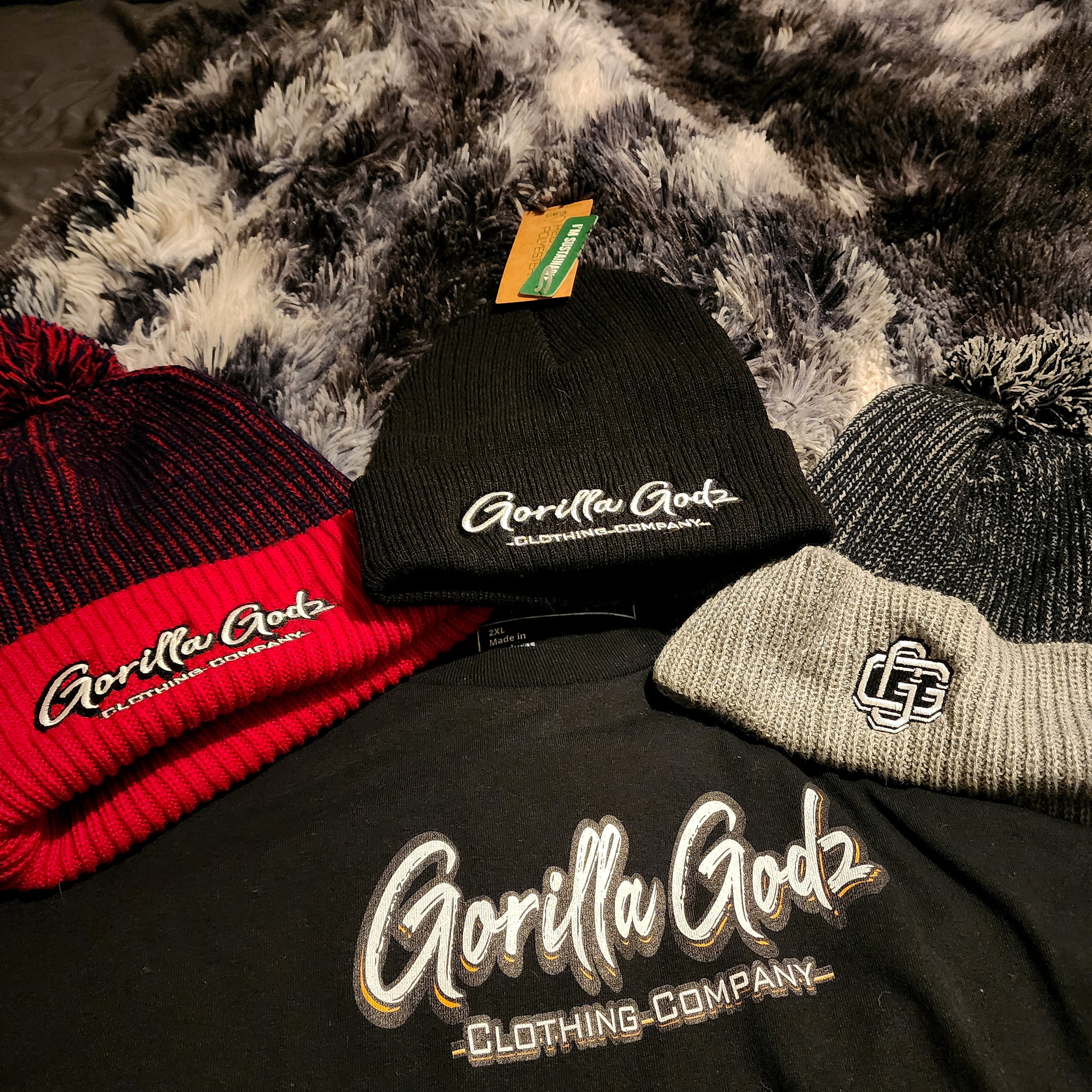 Gorilla Godz Ribbed knit beanie (Color options available)
