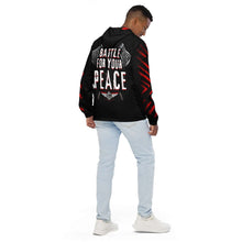 Load image into Gallery viewer, Battle For Your Peace Men’s windbreaker
