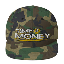 Load image into Gallery viewer, Time is Money Snapback Hat (Color options available)
