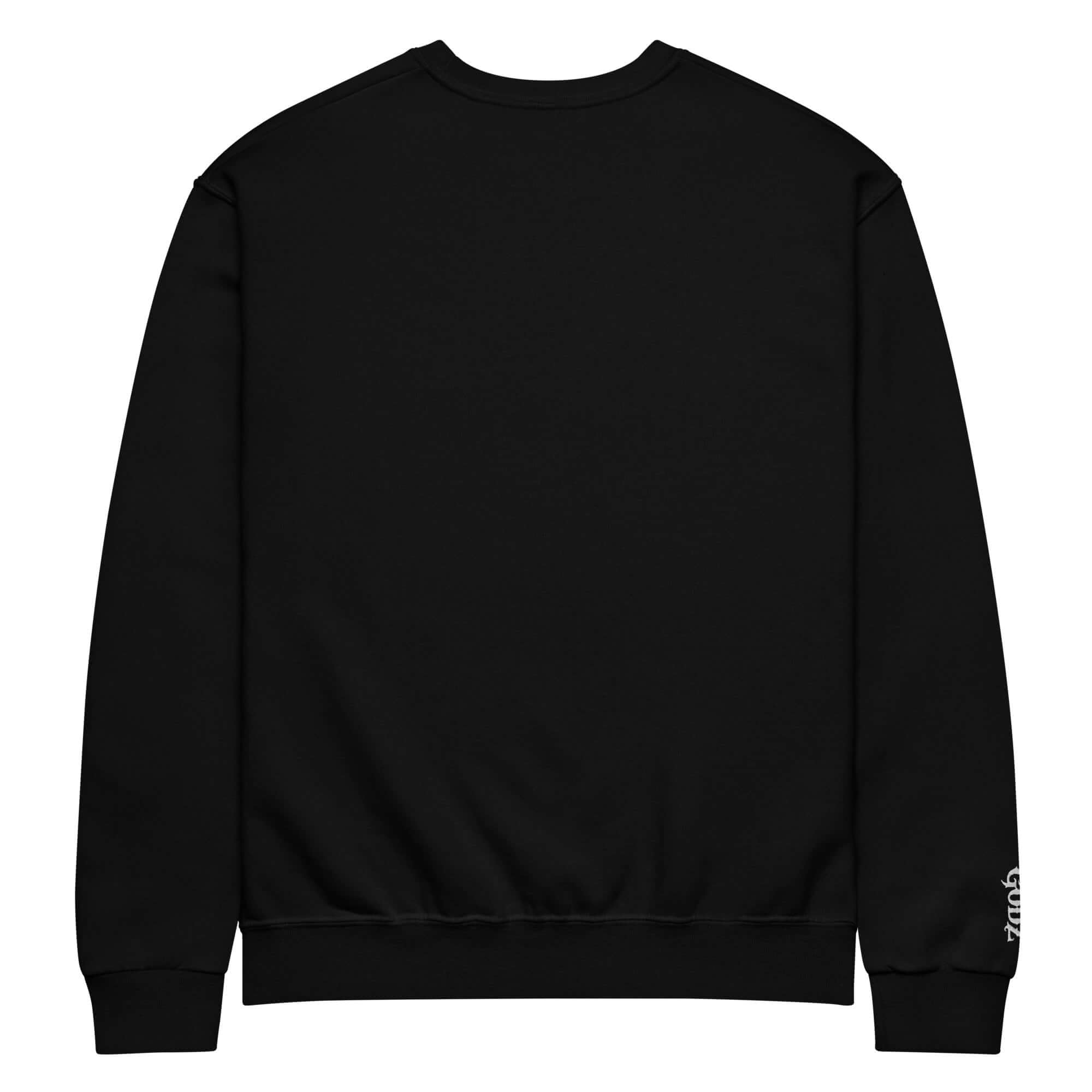 ★★ ★★ Unisex Black Relaxed Fit Monogram Back Gorilla Goddess Crew Neck Sweatshirt - Embrace Comfort