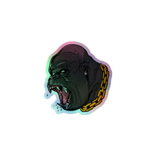 Load image into Gallery viewer, Screaming Gorilla Holographic stickers (3 Sizes)
