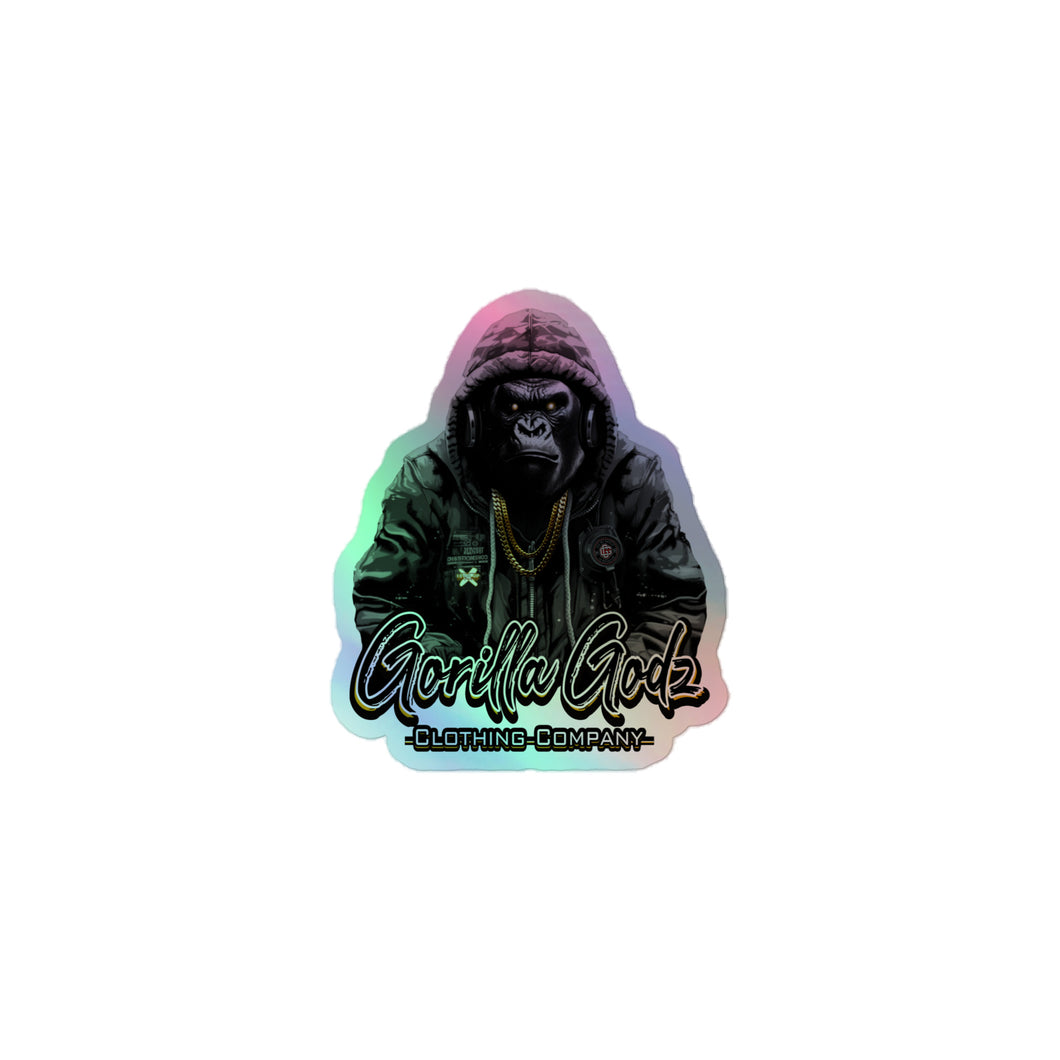 Gorilla Godz Holographic stickers (3 Sizes)