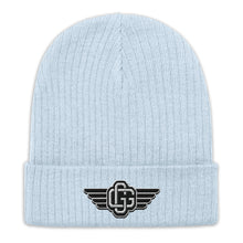 Load image into Gallery viewer, &quot;Monogram wingz&quot; Ribbed knit beanie (Color options available)
