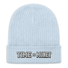 Load image into Gallery viewer, &quot;Time is Money&quot; Ribbed knit beanie (Color options available)
