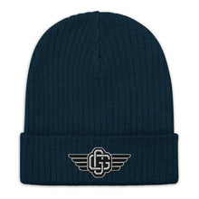 Load image into Gallery viewer, &quot;Monogram wingz&quot; Ribbed knit beanie (Color options available)
