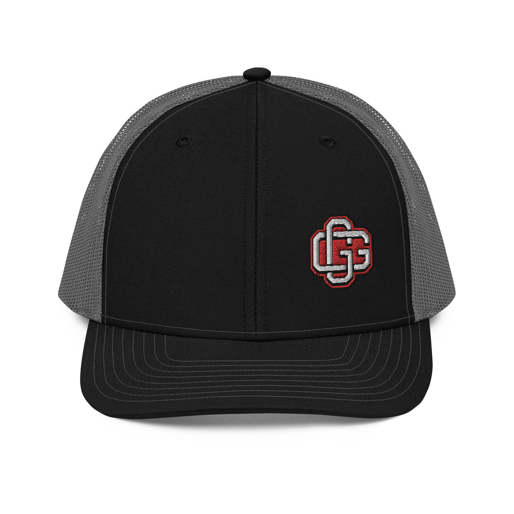 Red Logo Flex Fit Trucker Cap