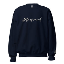 Load image into Gallery viewer, &quot;State of Mind&quot; Embroidered Unisex Sweatshirt (Color options available)
