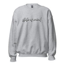 Load image into Gallery viewer, &quot;State of Mind&quot; Embroidered Unisex Sweatshirt (Color options available)
