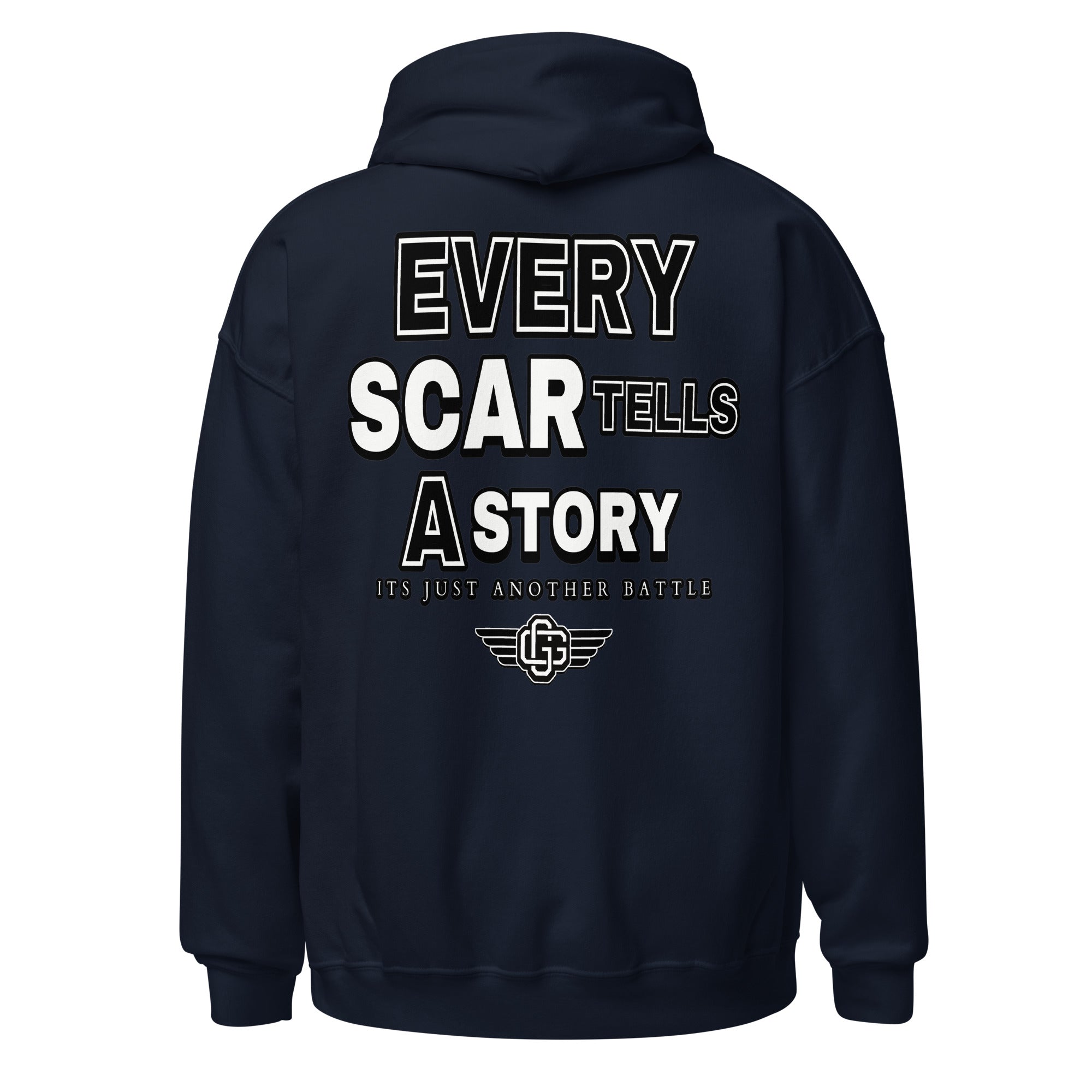 Every Scar Tells a Story Embroidered/DTG Unisex Hoodie