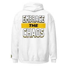 Load image into Gallery viewer, Embrace the Chaos Embroidered/DTG Unisex Hoodie
