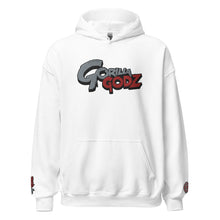 Load image into Gallery viewer, Silver and Red Gorilla Godz Unisex Hoodie
