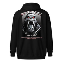 Load image into Gallery viewer, &quot;Who want what&quot;  DTG heavy blend unisex zip hoodie (Color options available)
