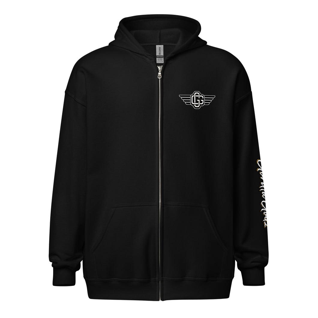Double G Unisex heavy blend zip hoodie (Color options available)