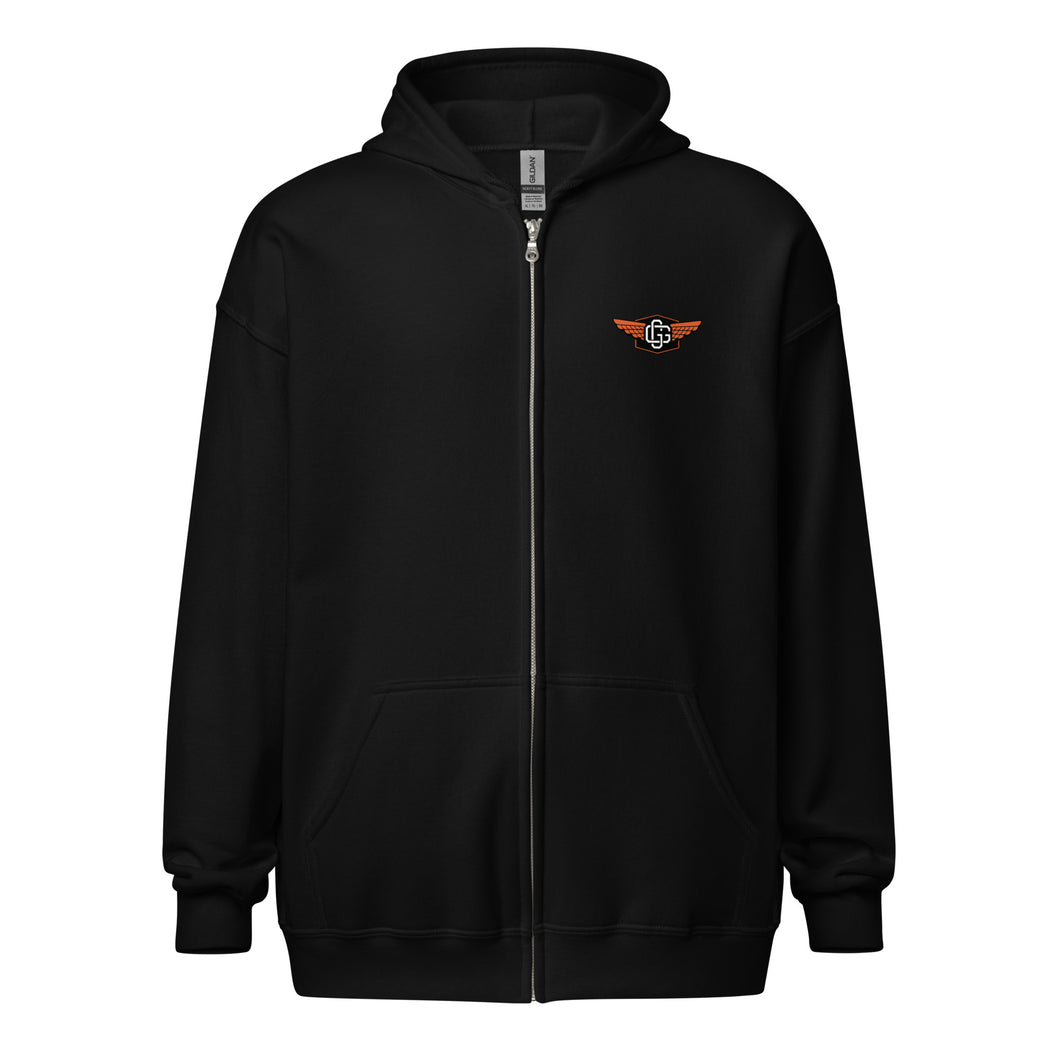 Gold Wings Unisex heavy blend zip hoodie (Color options available)