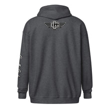 Load image into Gallery viewer, Double G Unisex heavy blend zip hoodie (Color options available)
