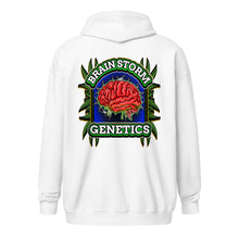 Load image into Gallery viewer, Brainstorm Genetics heavy blend zip hoodie (Color options available)
