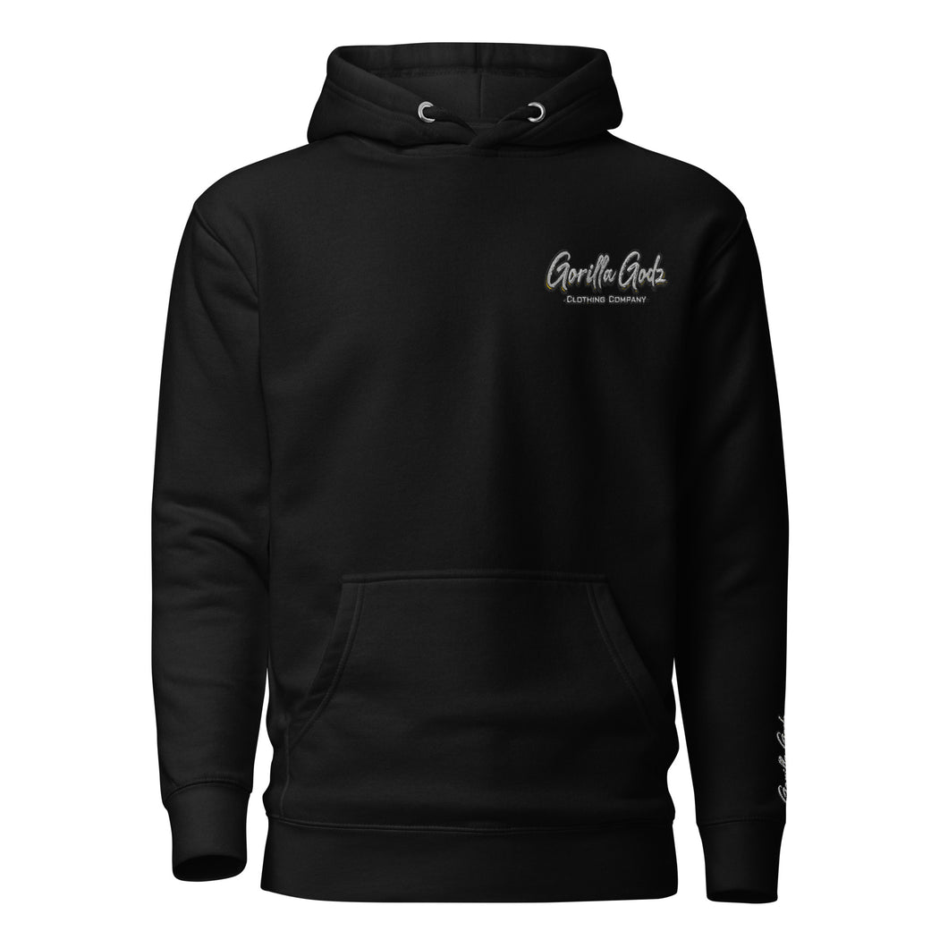 Gorilla Godz Embroidered Unisex Hoodie (Color options available)