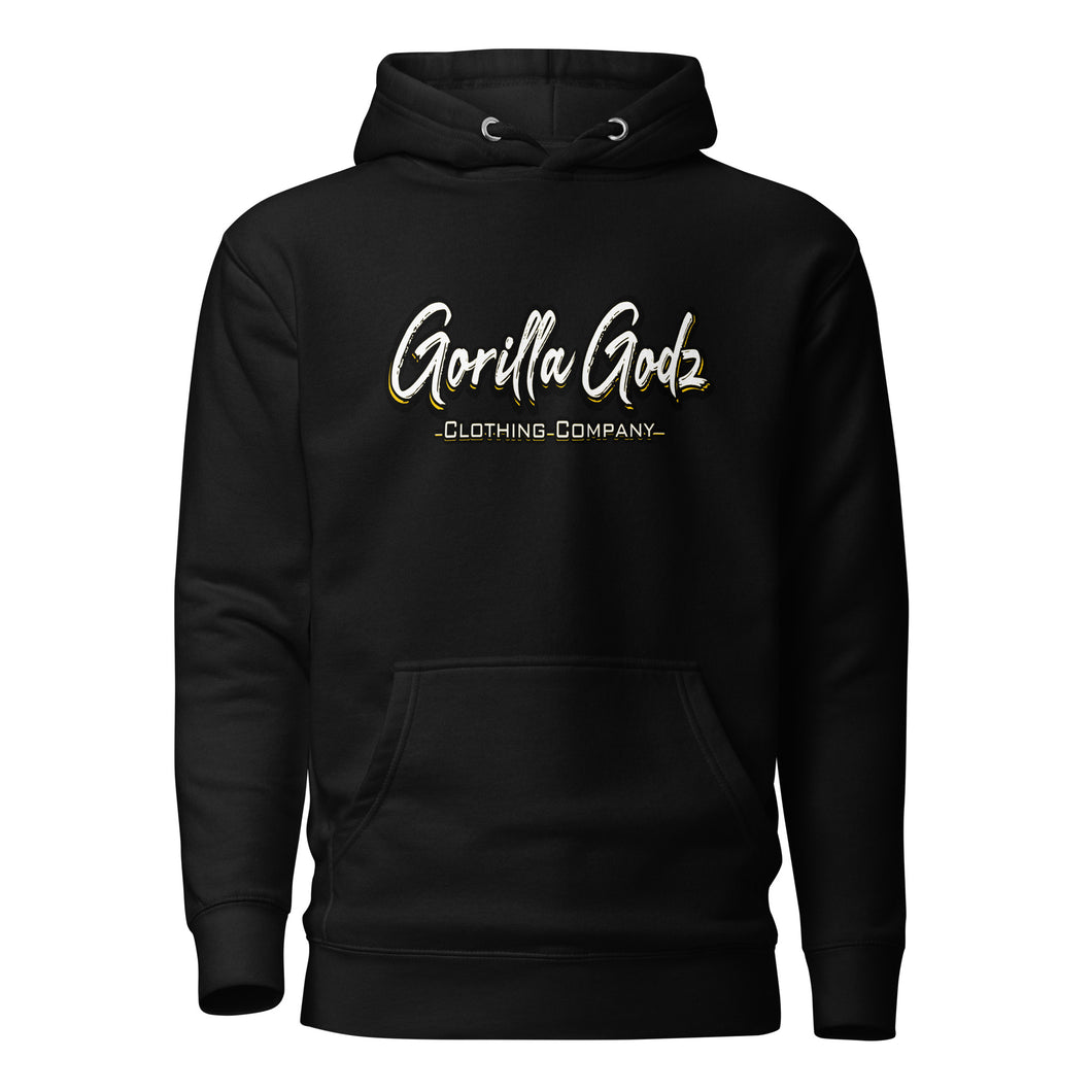 Gorilla Godz Back graphic DTG Unisex Hoodie (Color options available)
