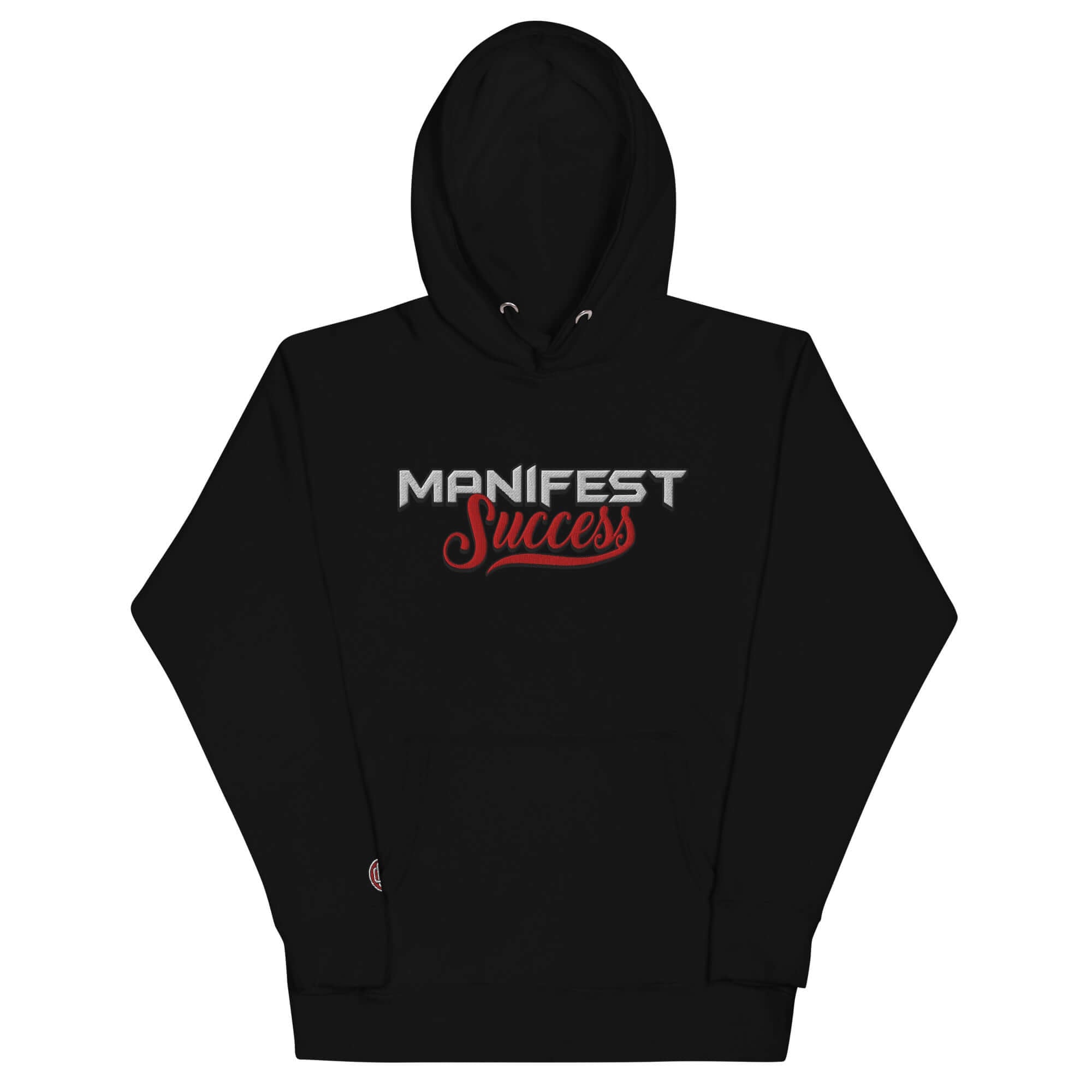 Black unisex hoodie with 