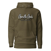 Load image into Gallery viewer, Gorilla Godz Back graphic DTG Unisex Hoodie (Color options available)
