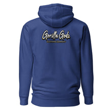 Load image into Gallery viewer, Gorilla Godz Blue DTG Unisex Hoodie (Color options available)
