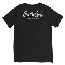 Load image into Gallery viewer, Gorilla Godz Unisex Short Sleeve V-Neck T-Shirt (Color options available)
