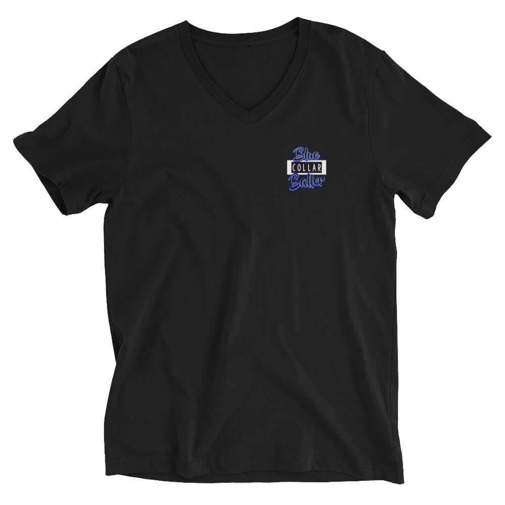 Blue Collar Baller Unisex Short Sleeve V-Neck T-Shirt (Color options available)