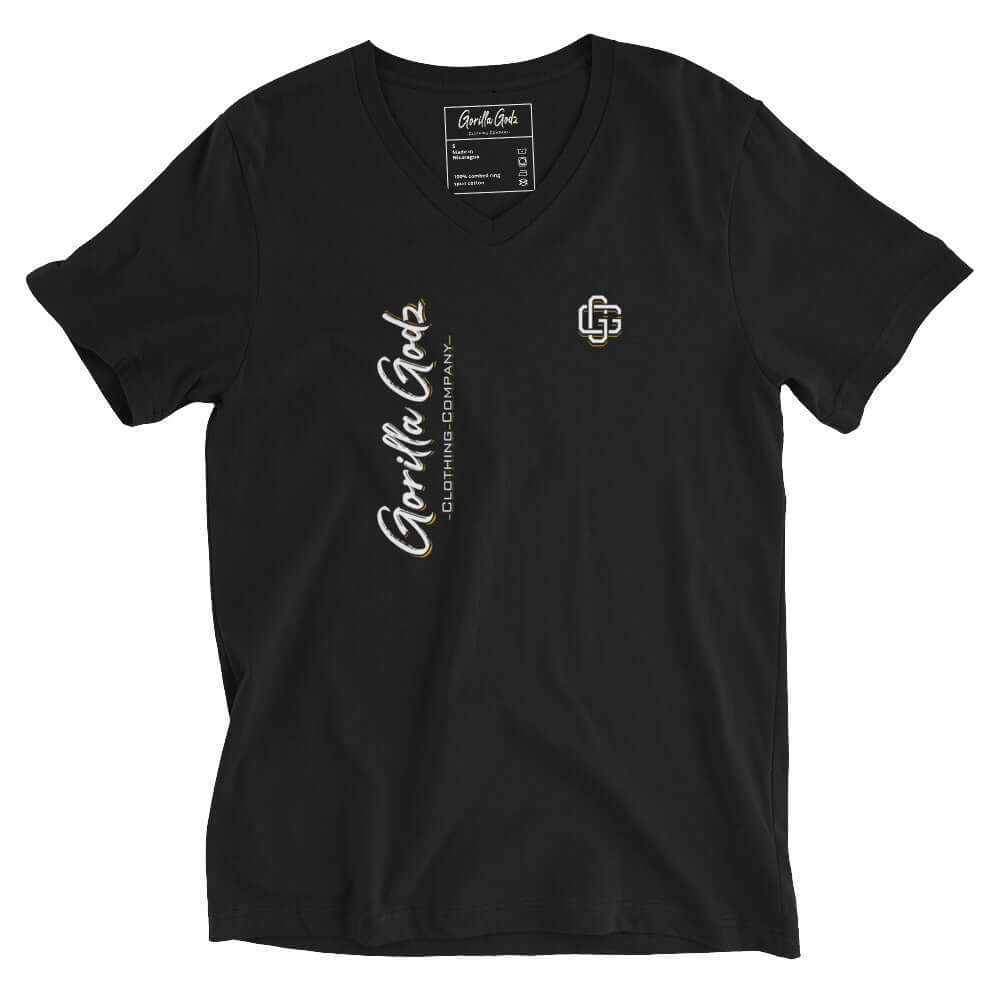Gorilla Godz Unisex Short Sleeve V-Neck T-Shirt (Color options available)