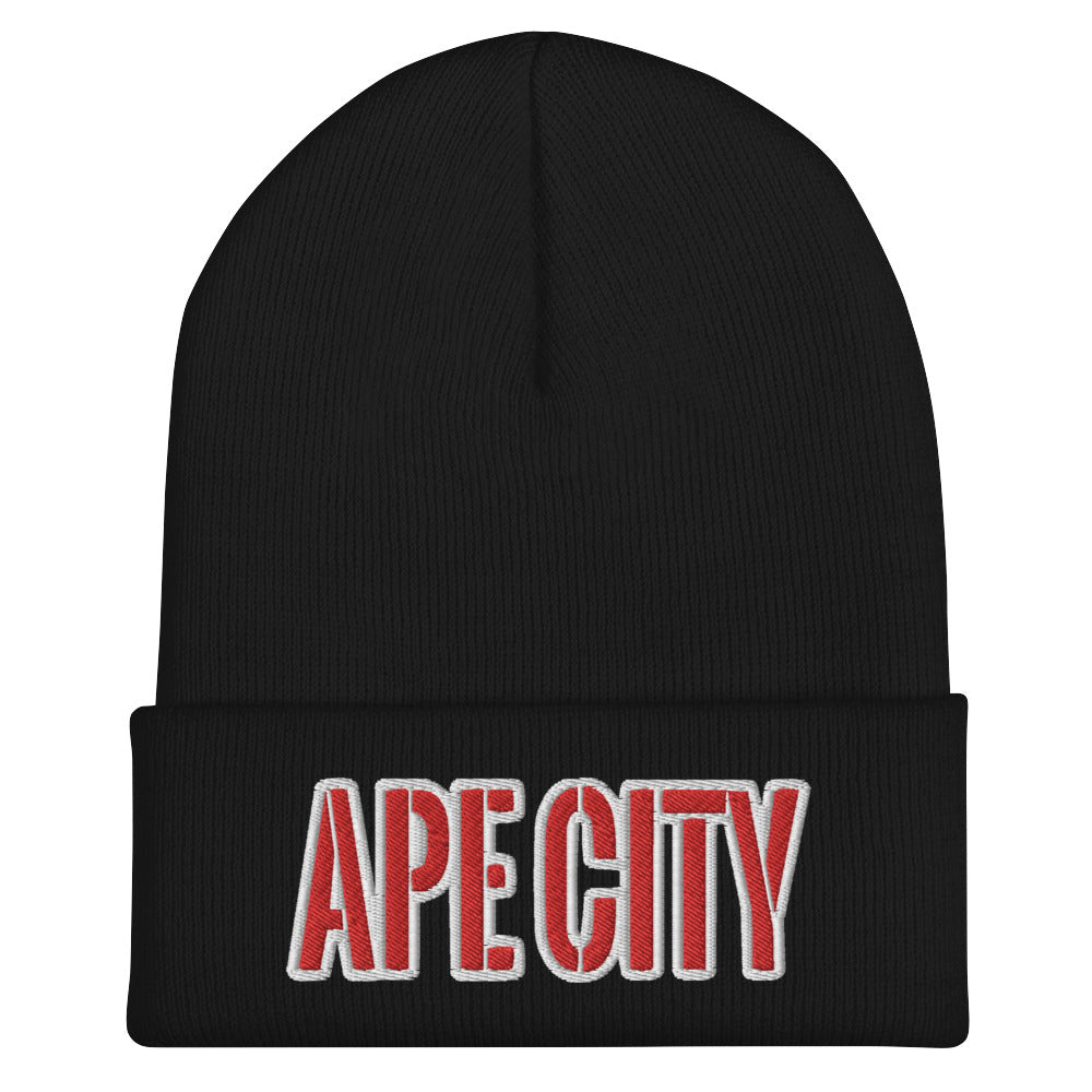 APE CITY RED Cuffed Beanie (Color options available)