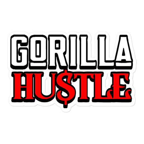 Gorilla Hustle Bubble-free sticker