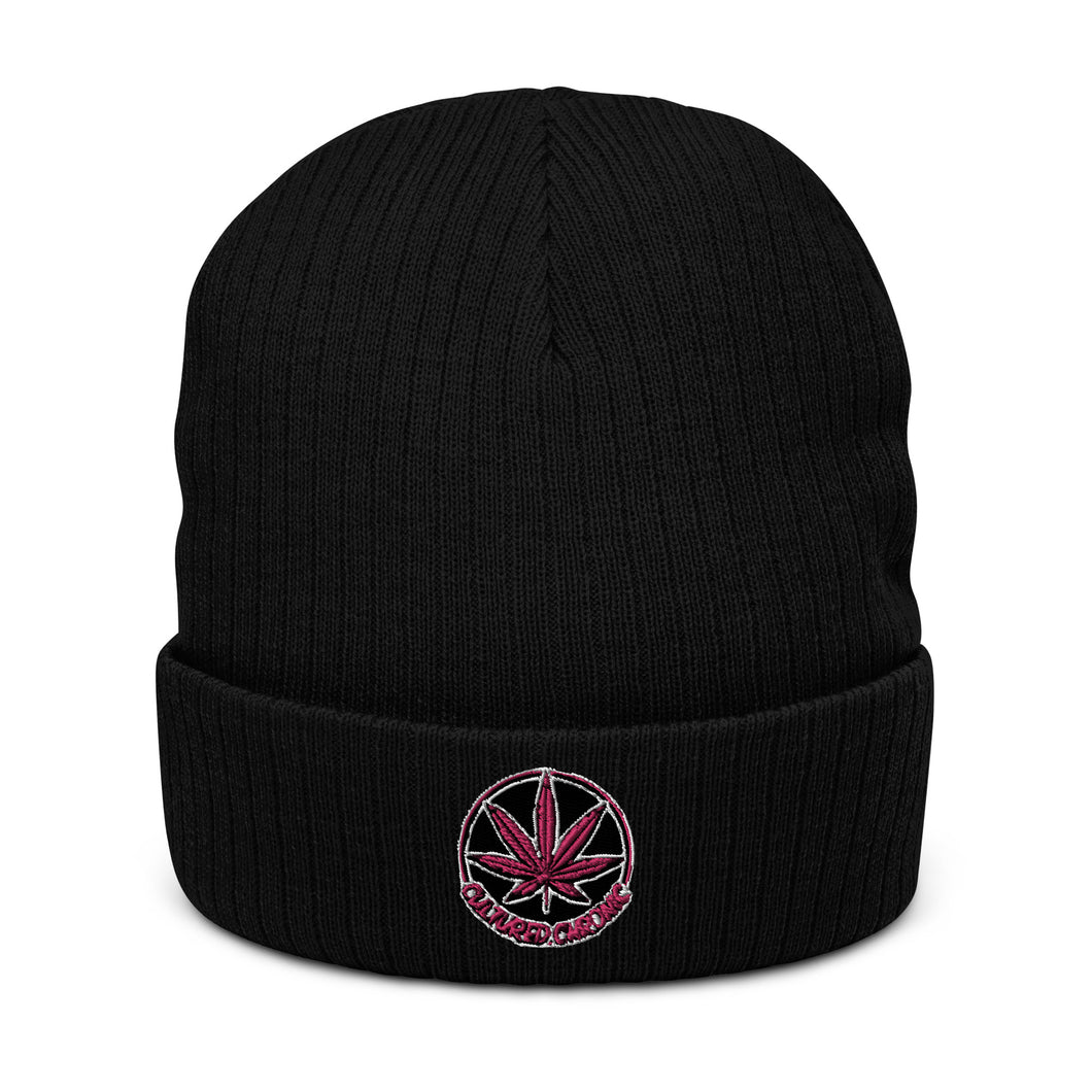 Cultured Chronic Ribbed knit beanie