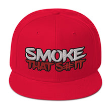 Load image into Gallery viewer, SMOKE THAT S#IT Snapback Hat
