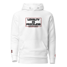 Load image into Gallery viewer, &quot;Loyalty is Priceless&quot; Embroidered Unisex Hoodie (Color options available)
